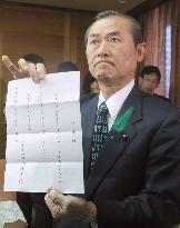 Tokushima governor tenders resignation over bribery